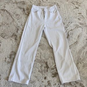 SHEIN white baggy jeans